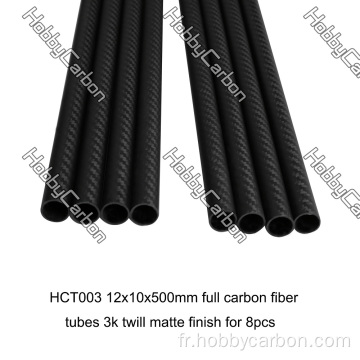 Tubes entièrement en fibre de carbone pour cadre de vélo